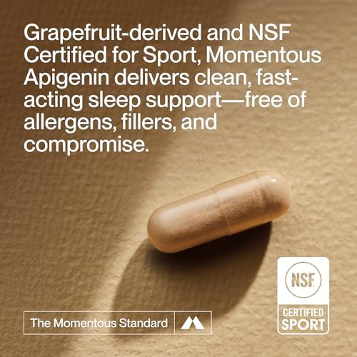 Suplemento de Apigenina Momentous - 50 mg por Cápsula - Certificado NSF para Deporte - 60 Cápsulas - imagen 3