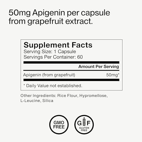 Suplemento de Apigenina Momentous - 50 mg por Cápsula - Certificado NSF para Deporte - 60 Cápsulas - imagen 7