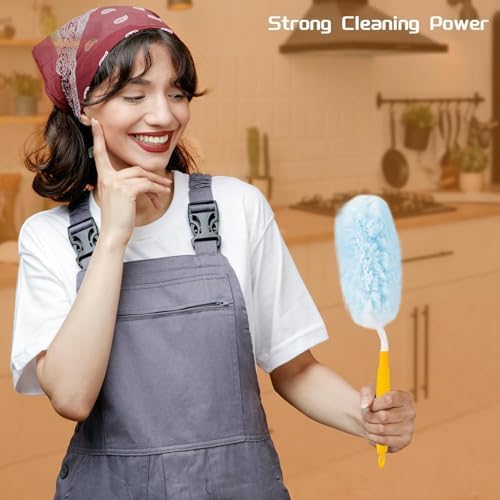 Recargas de 40 Piezas para Plumero Swiffer, Recargas de Microfibra Desechables de 360° para Muebles, Persianas, Ventiladores y Paredes (40 Recargas y - imagen 2