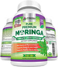 Cápsulas de Moringa FRESH HEALTHCARE – 100% Polvo de Hoja Pura - 180 Píldoras, No GMO - Suministro para 3 Meses - Superalimento Verde Completo para - imagen 1
