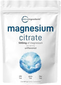Polvo de Citrato de Magnesio, 2lbs | Suplemento de Magnesio Sin Sabor | Relajación y Utilización de Nutrientes | Fórmula de Fácil Absorción | No - imagen 1