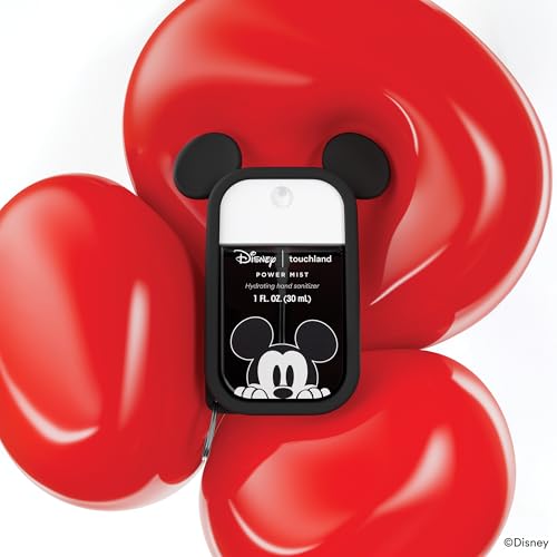 Set de Gel Antibacterial Disney & Touchland con Estuche de Mickey Mouse, Hidratante y Aromatizado, Tamaño de Viaje, Sin Colorantes - imagen 3