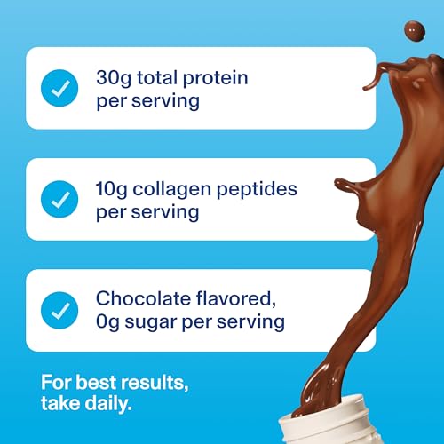 Batido de Colágeno y Proteína Vital Proteins® Chocolate, 30g de Proteína Total con 10g de Péptidos de Colágeno, Saludable para Cabello, Piel, Uñas y - imagen 6