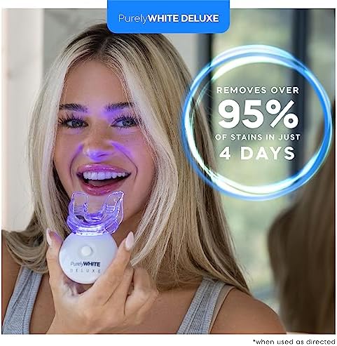 Kit de Blanqueamiento Dental PurelyWHITE DELUXE, Completo con LED, 15+ Tratamientos, (3) Jeringas de Gel Blanqueador de 3ml, Sonrisa Más Blanca en 7 - imagen 5