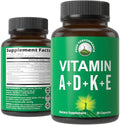 Suplemento Vitamínico Peak Performance D 5,000 IU + A + K + E en Cápsulas Veganas. Vitaminas ADK Esenciales para Ánimo, Inmunidad, Huesos, Visión y - imagen 1