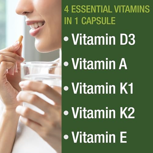 Suplemento Vitamínico Peak Performance D 5,000 IU + A + K + E en Cápsulas Veganas. Vitaminas ADK Esenciales para Ánimo, Inmunidad, Huesos, Visión y - imagen 3