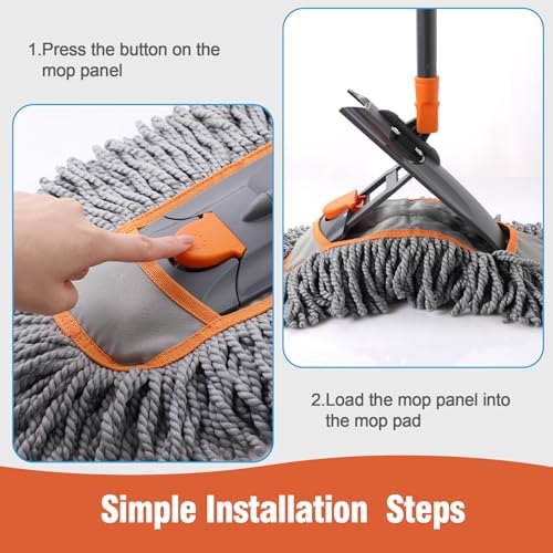 Mopa de Microfibra CLEANHOME para Limpiar Pisos de Madera, Duster Húmedo y Seco, Herramienta de Limpieza para Cocina y Baño - imagen 6