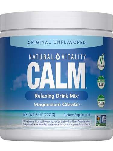 Natural Vitality MaxCalm Polvo de Magnesio | Fórmula de Glicinato y Citrato Iónico de Alta Absorción | Suplemento Sin Sabor de 8oz - imagen 2
