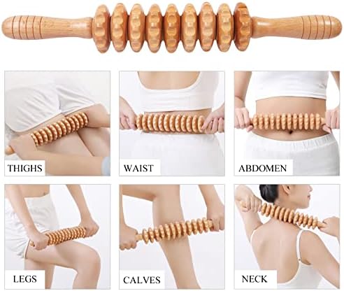 Herramientas de Masaje de Madera Komogir 3 en 1 para Drenaje Linfático, Maderoterapia, Anticelulitis y Esculpido Corporal - imagen 3