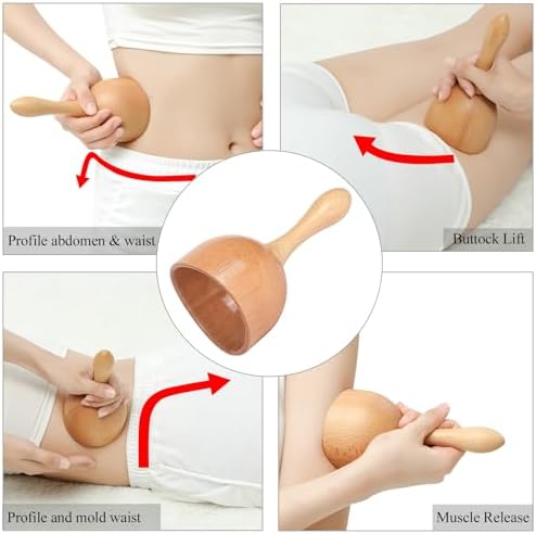 Herramientas de Masaje de Madera Komogir 3 en 1 para Drenaje Linfático, Maderoterapia, Anticelulitis y Esculpido Corporal - imagen 4