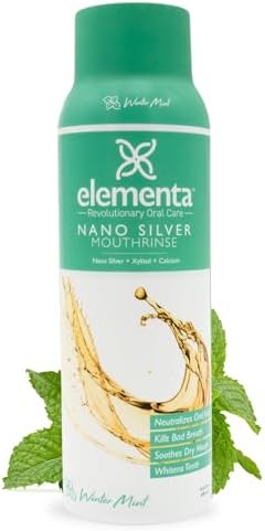 Enjuague Bucal Elementa Silver para Adultos 20 fl oz - Sabor Menta Invernal - imagen 1
