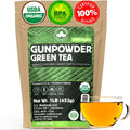 Té Verde Orgánico Gunpowder U.S. Wellness Naturals | Hoja Suelta | Calidad Premium | 100% Orgánico | 16oz/453g | Más de 200 Tazas - imagen 1