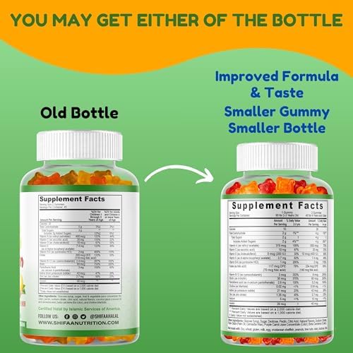 Gomitas Multivitamínicas Halal para Niños SHIFAA NUTRITION, Suministro de 45-90 Días, con Vitaminas Esenciales C, D, Zinc, A, E, B6, B12 y Biotina - imagen 2