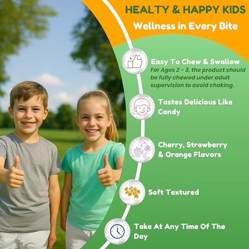 Gomitas Multivitamínicas Halal para Niños SHIFAA NUTRITION, Suministro de 45-90 Días, con Vitaminas Esenciales C, D, Zinc, A, E, B6, B12 y Biotina - imagen 7
