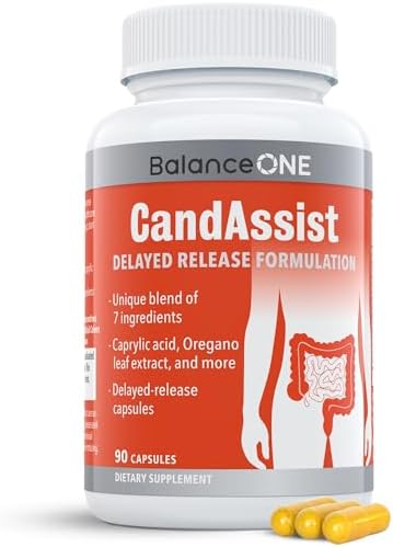 Balance ONE Suplemento de Limpieza y Detoxificación Candida para Hombres y Mujeres – Soporte para Levadura con Ácido Caprílico, Orégano, Berberina y - imagen 1