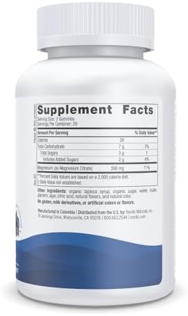 Gomitas de Magnesio para Adultos Nordic Naturals, Sabor Arándano y Lavanda - 60 Gomitas - Suplemento Vegano para Mente, Ánimo y Corazón - No GMO - 20 - imagen 2