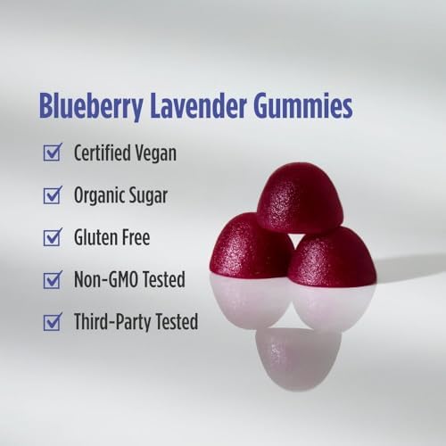 Gomitas de Magnesio para Adultos Nordic Naturals, Sabor Arándano y Lavanda - 60 Gomitas - Suplemento Vegano para Mente, Ánimo y Corazón - No GMO - 20 - imagen 4