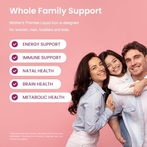 Suplemento de Hierro Líquido Orgánico para Mujeres, Hombres y Niños con Vitamina C | Sabor Natural a Berries Sin Azúcar, Vegano y No Estreñidor - imagen 3
