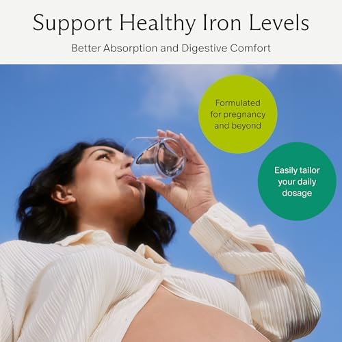 Needed. Suplemento de Hierro Prenatal - Embarazo, Lactancia, Postparto - Aumenta Energía, Peso al Nacer y Desarrollo Neural del Bebé - Suave para el - imagen 3