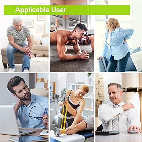 Unidad TENS EMS de Doble Canal AUVON, Estimulador Muscular Recargable con 24 Modos, 12 Electrodos, Soporte de ABS, Cable USB y Bolsa de - imagen 8