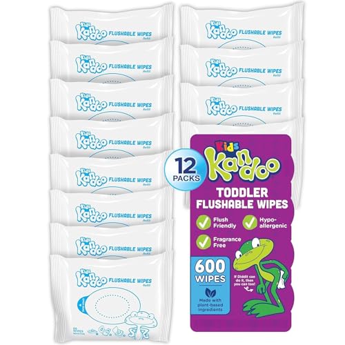 Toallitas Húmedas Desechables para Bebés y Niños Kandoo, Fórmula Sensible y Sin Fragancia, Hipoalergénicas, 50 Piezas, Paquete de 12 - imagen 4