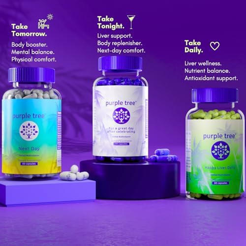 Suplemento Diario Happy Liver de Purple Tree | Apoyo Hepático con Cardo Mariano, Diente de León, Alcachofa, Cúrcuma y Glutatión Liposomal | - imagen 7