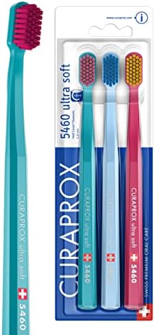 Cepillo de Dientes Curaprox CS 5460 Ultra Suave – Cuidado de Encías y Dientes para Adultos | Cerdas Curen® Súper Suaves | Azul Claro, Paquete - imagen 1