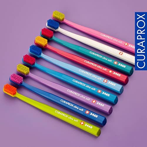 Cepillo de Dientes Curaprox CS 5460 Ultra Suave – Cuidado de Encías y Dientes para Adultos | Cerdas Curen® Súper Suaves | Azul Claro, Paquete - imagen 6