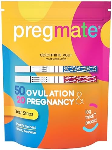 Kit de Prueba Predictor Pregmate: 50 Tiras de Ovulación y 20 de Embarazo - imagen 1