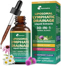 Suplementos Liposomales para Drenaje Linfático con Mezcla Herbal 30 en 1 - Equinácea | Orégano | Cardo Mariano - Gotas Sin Azúcar para el Sistema - imagen 1