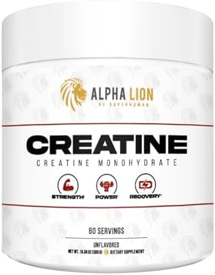 ALPHA LION Creatina Monohidratada en Polvo, 5000mg por Porción (5g), Mejora Fuerza Muscular y Rendimiento Atlético, 60 Porciones, Sin Sabor - imagen 1