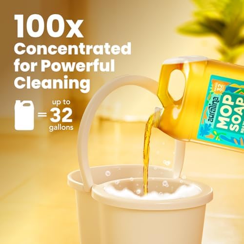 Jabón para Trapeador Auralina - Fórmula Concentrada de Olas Brasileñas - Limpiador de Pisos Aromatizado para Madera, Cerámica y Laminado - 32 oz, - imagen 4
