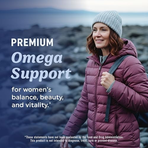 Suplementos de Aceite de Pescado Omega 3 para Mujeres | DHA + EPA | Salud Cardiaca, Equilibrio Hormonal, Piel y Bienestar | 600MG Omega 3 + 800MG - imagen 8