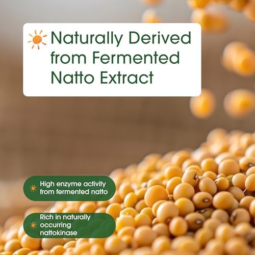 NatureBell Nattokinase - 240 Cápsulas - Máxima Potencia de 8,000 FU de Extracto de Natto Fermentado - Para la Salud del Corazón y Bienestar Diario* - imagen 6