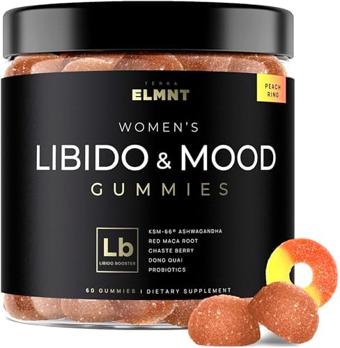 Gomitas de Ashwagandha KSM66® para Mujeres 4,050mg + Raíz de Maca Roja 30x - Potente Aumento de Libido, Ánimo y Testosterona - Acción Rápida - imagen 1