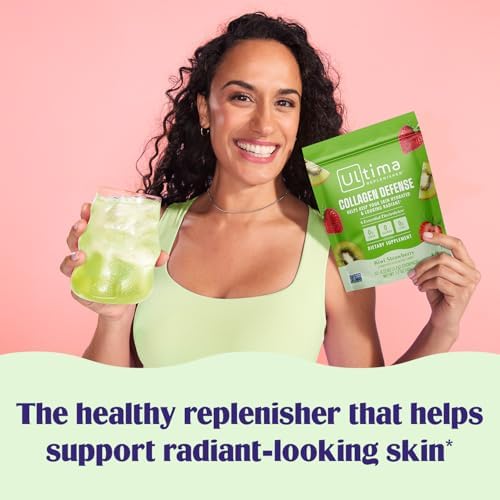 Suplemento de Colágeno Ultima Replenisher y Electrolitos en Polvo - Kiwi Fresa, 13 Stickpacks - Paquetes de Hidratación con Dermaval y Biotina para - imagen 2