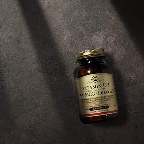 Solgar Vitamina D3 Cholecalciferol 250 MCG 10000 IU Softgels, 180 Cápsulas, Apoya Huesos, Dientes y Sistema Inmunológico, Sin GMO, Sin Gluten ni - imagen 5