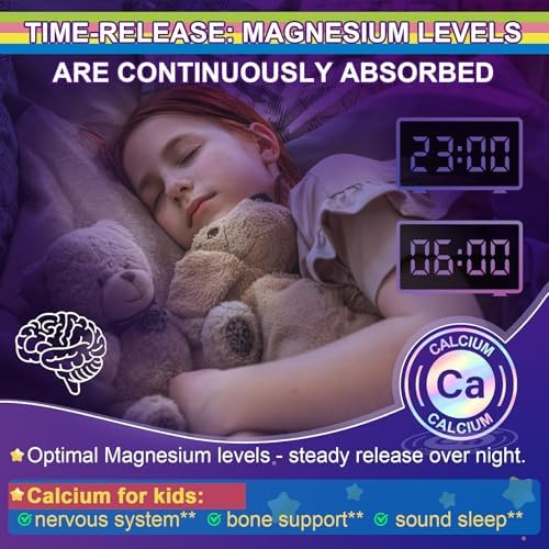 Gomitas de Magnesio y Calcio Neviss para Adultos y Niños 4+, Sin Melatonina, Sin Azúcar, Suplemento con B6 D3 y L-Teanina para Relajación y Sueño - imagen 5