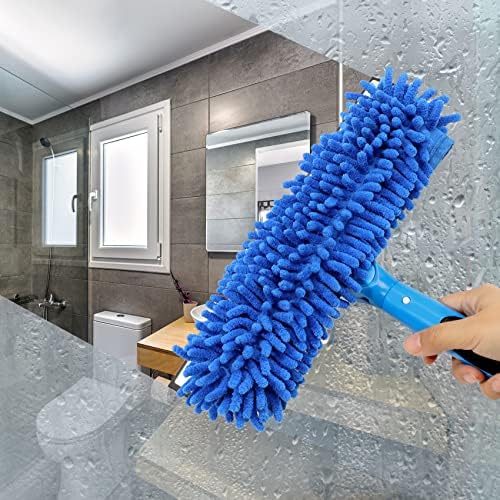 Limpiador de Ventanas VITEVER Profesional de 69'' con Mango Extensible, 2 en 1 con Raspador y Cabezal Giratorio, 1 Cuchilla y 2 Raspadores - imagen 5