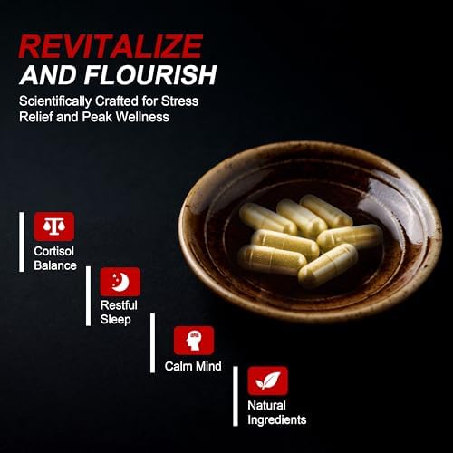Suplemento DLNIA Super Calm con Magnesio Glicinato, Ashwagandha KSM-66, L-Theanina, Fosfatidilserina, Ginkgo Biloba y Melena de León para Calma, - imagen 4