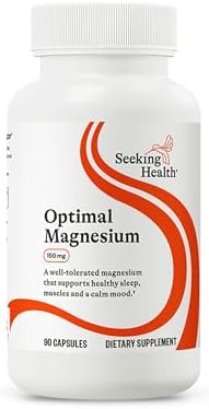 Suplemento Mineral Seeking Health Optimal Magnesium - 150 mg, 90 Cápsulas para Absorción Óptima de Magnesio, Energía, Sueño y Salud Ósea - imagen 1