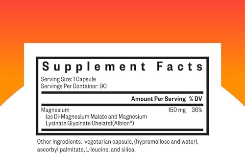 Suplemento Mineral Seeking Health Optimal Magnesium - 150 mg, 90 Cápsulas para Absorción Óptima de Magnesio, Energía, Sueño y Salud Ósea - imagen 2