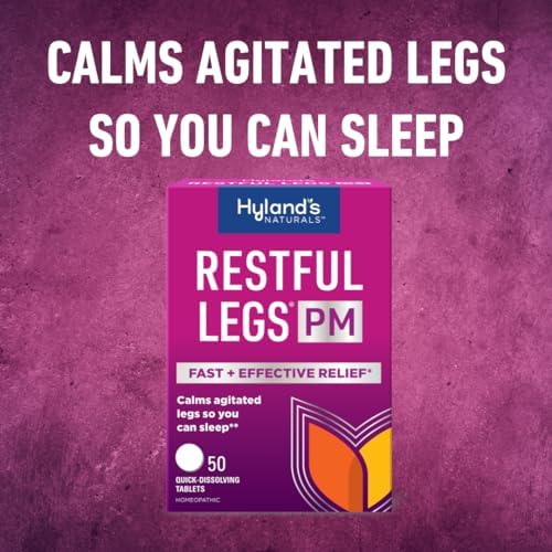 Hyland's Restful Legs PM, Fórmula Nocturna para Calmar Piernas Agitadas, 50 Tabletas de Disolución Rápida (Paquete de 2) - imagen 2
