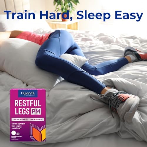 Hyland's Restful Legs PM, Fórmula Nocturna para Calmar Piernas Agitadas, 50 Tabletas de Disolución Rápida (Paquete de 2) - imagen 3