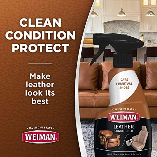 Limpiador y Acondicionador de Cuero Weiman - Limpia, Restaura y Protege el Cuero, Protección UV para Evitar Agrietamiento y Desvanecimiento, 2 - imagen 2