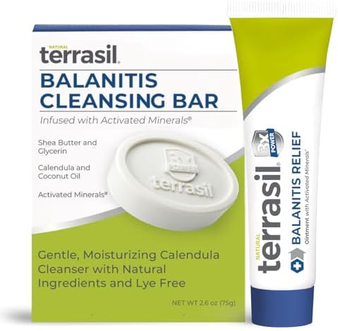 Kit de 2 Productos Terrasil para Alivio de Balanitis + Jabón Limpiador - Tratamiento Natural para Hombres, Ungüento para Síntomas de Picazón e - imagen 1