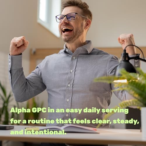 Suplemento DEAL Alpha GPC 600 mg por Porción, 240 Cápsulas – Suplemento de Colina Alpha GPC – 120 Porciones – Sin OGM, Sin Gluten - imagen 4