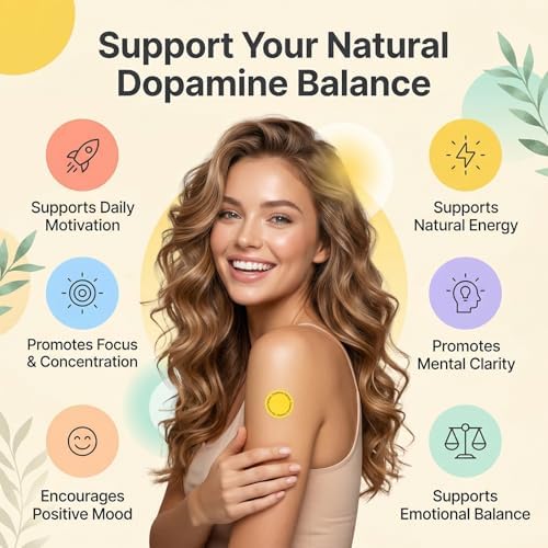 Parche de Dopamina Woertru Extra Fuerte – 90 Piezas, Parche Vegano a Base de Plantas para el Equilibrio del Ánimo – Suministro para 3 Meses - imagen 2