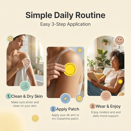 Parche de Dopamina Woertru Extra Fuerte – 90 Piezas, Parche Vegano a Base de Plantas para el Equilibrio del Ánimo – Suministro para 3 Meses - imagen 8