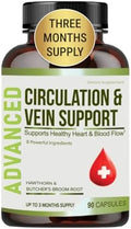 Suplementos para la Circulación Sanguínea y Soporte Venoso - Mejora el Flujo Sanguíneo, Circulación en Piernas, Salud del Corazón y Varices. Con - imagen 1